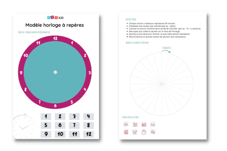 Organisation enfant : 10 templates gratuits à imprimer ! ⋆ Club Mamans